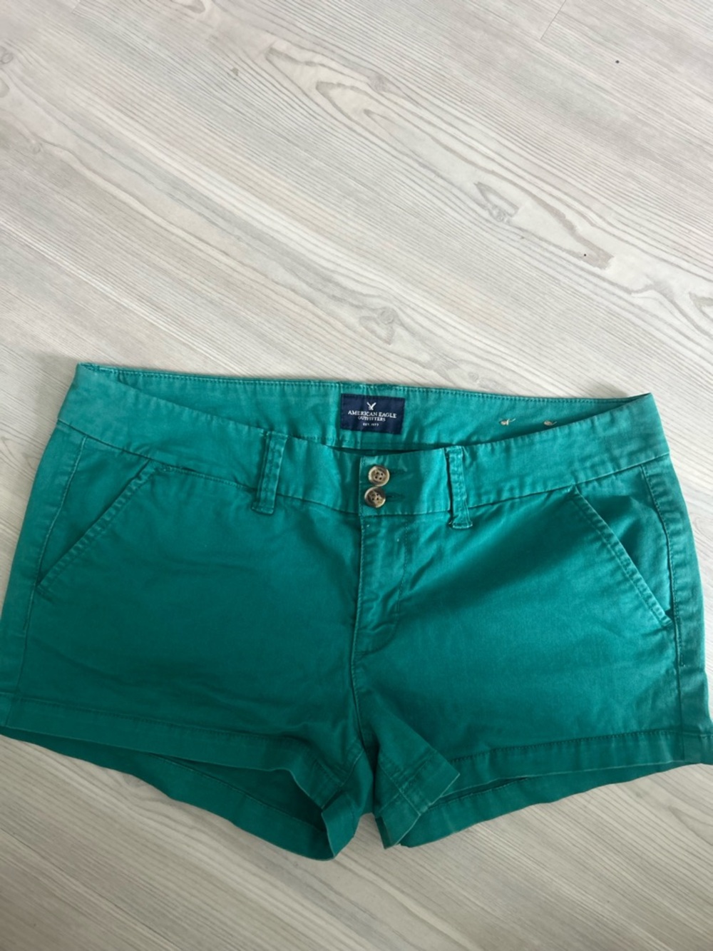 American Eagle Outfitters Teal Women's Jean Shorts